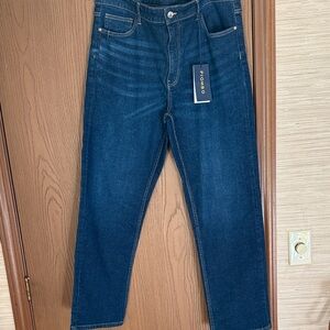 Piombo Women's Dark Blue Straight Jeans